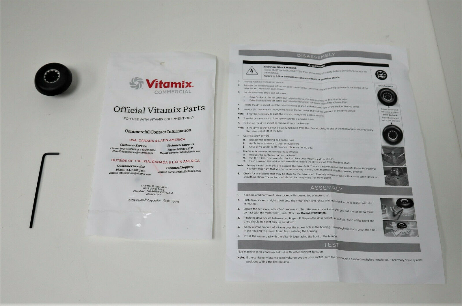 Vitamix Drive Socket Kit Ersatzteil neu Vitamix Drive Socket Kit Ersatzteil neu
